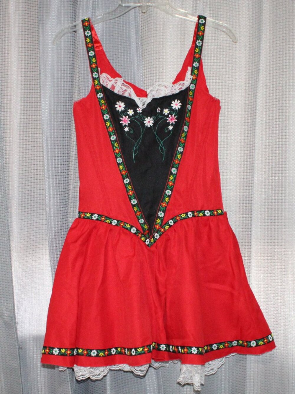 Women's Sexy Alpine Inspired Swiss Miss Costume with Accessories Size Medium 6-8